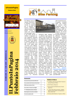 ILPun toIn Pagin a Febbraio 2 014 - Benvenuti nella Citt&agrave; di Chiari