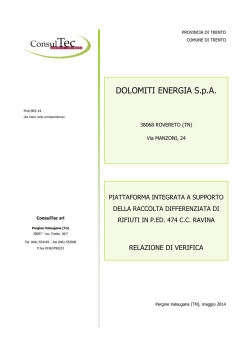 DOLOMITI ENERGIA S.p.A. - Valutazione ambientale