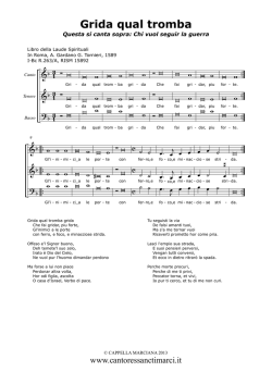 Grida qual tromba - Cantores Sancti Marci