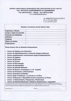 Modello iscrizione Corsi brevi EDA