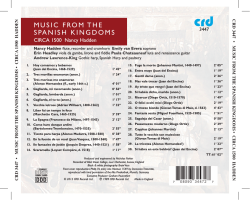 Music froM the spanish KingdoMs