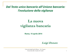 + La crisi e il nuovo framework normativo (2)