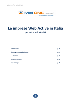 2 Le imprese Web Active in Italia - MM-One
