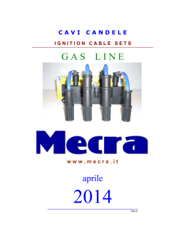 Copertina serie cavi candele mecra GAS LINE apr. 2014
