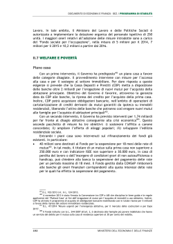 DEF PNR parte II capitolo Welfare e Povertà