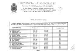Graduatoria Cpi Termoli Ausiliari specializzati