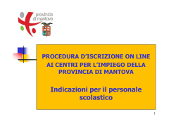 SCUOLA Mantova iscrizione Online CPI 2014 [modalità compatibilità]