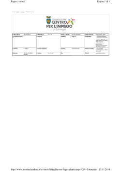 Pagina 1 di 1 Pages - elenco 17/11/2014 http://www.provincia.udine