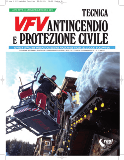 doc Copertina - Associazione Nazionale Vigili del Fuoco Volontari