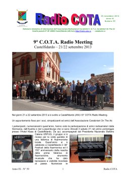 9° C.O.T.A. Radio Meeting