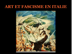 ART ET FASCISME EN ITALIE