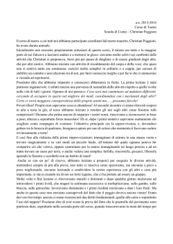 Gli Allievi e il corso di teatro