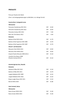 Preisliste Bestellformular Website September 2014