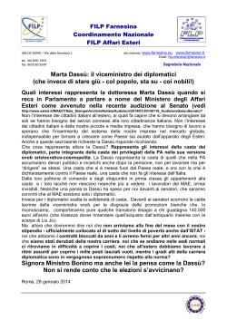 Marta Dassù: il viceministro dei diplomatici
