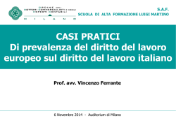 Intervento a cura di Vincenzo Ferrante