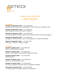 Programma appuntamenti 2014