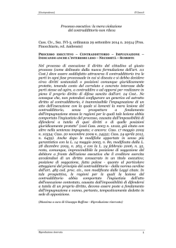 Processo esecutivo: la mera violazione del