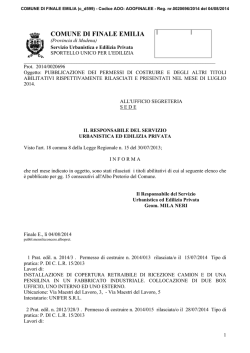 PUBLL ALBO 07_2014 - Comune di Finale Emilia