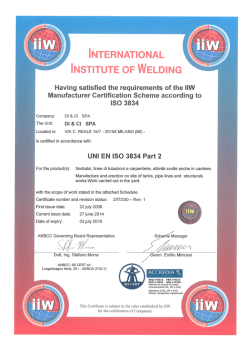 ISO 3834-2 Certification