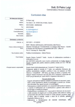 CV Luigi Di Pietro - Settembre 2014