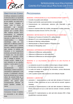 I-EF16 Introduzione alla Valutazione Contro Fattuale delle