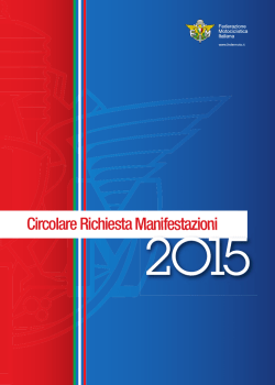 Circolare Richiesta Manifestazioni