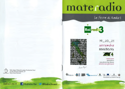 Programma Materadio2014