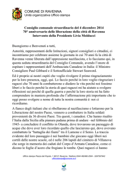 Intervento di Livia Molducci