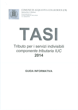 Guida informativa TASI - Comune di Acquaviva Collecroce