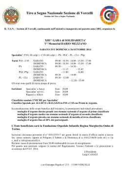 Tiro a Segno Nazionale Sezione di Vercelli