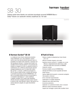Harman Kardon&reg; SB 30 Punti di forza