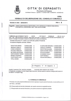 del. C.C. 4 del 2014 - Comune di Cepagatti