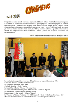 CIFR NEWS - Centro Italiano Filatelia Resistenza