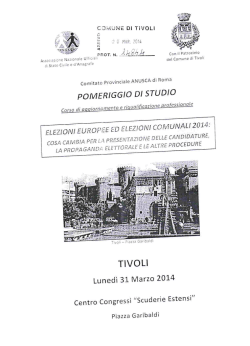 documento - Comune di Tivoli