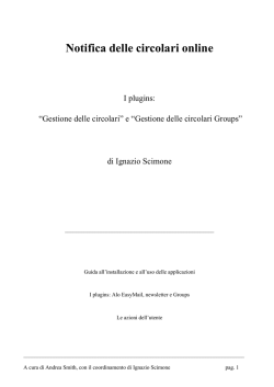 Guida notifica delle circolari online groups