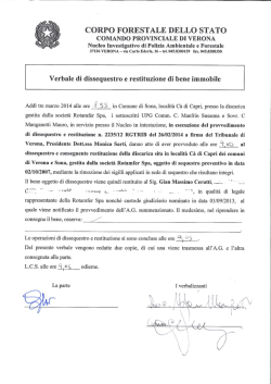 CORPO FORESTALE DELLO STATO COMANDO