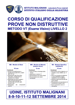 Informazioni corso CND-VT2