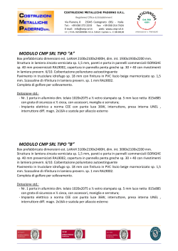 Specifica - modulo CMP A e B - cmp