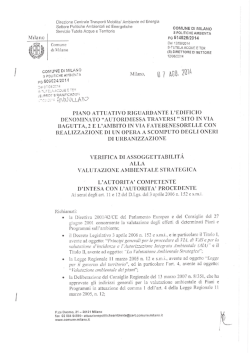 Decreto di non assoggettabilità alla VAS