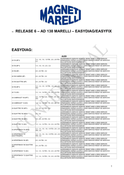 • RELEASE 6 – AD 138 MARELLI – EASYDIAG