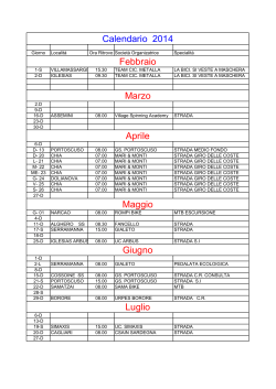 Calendario 2014 - Techno Bike ASD