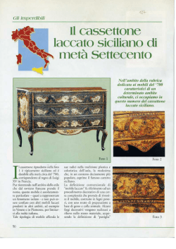 Il cassettone laccato siciliano di met&agrave; Settecento