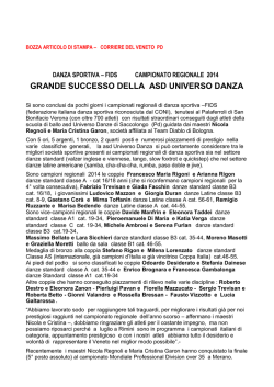 Eccellenze di Saccolongo anno 2014