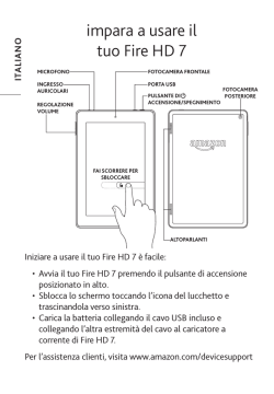 impara a usare il tuo Fire HD 7
