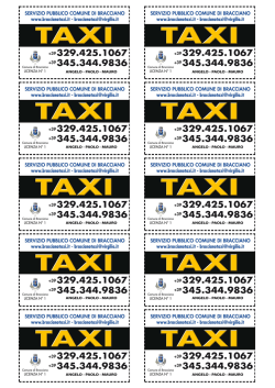 9836 9836 9836 - Bracciano Taxi