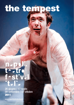 the tempest - Napoli Teatro Festival