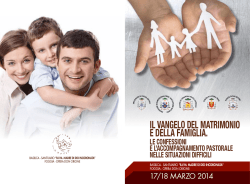 il vangelo del matrimonio e della famiglia.