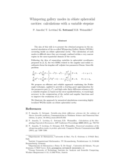 Whispering gallery modes in oblate spheroidal cavities: calculations