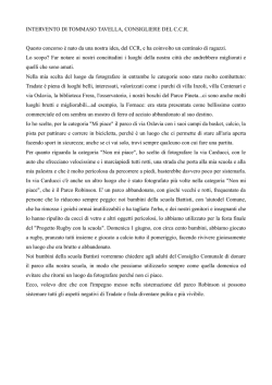 Intervendo del consigliere del C.C.R.