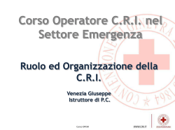 Diapositiva 1 - CRI Napoli Nord